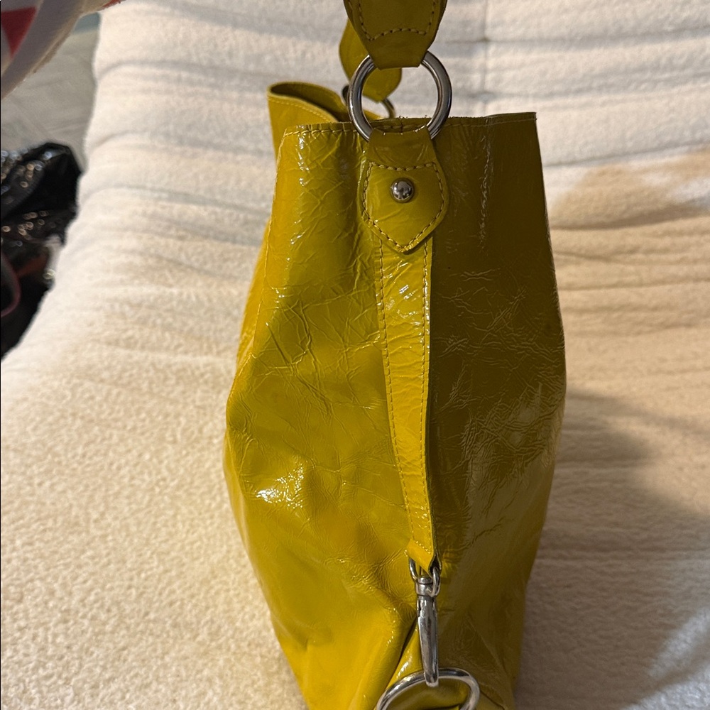 Boden Yellow Leather Shoulder Bag - Picture 8 of 11